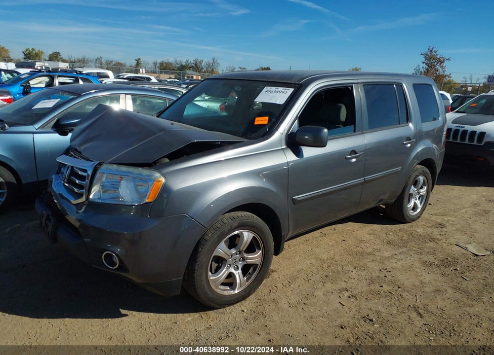 2013 HONDA PILOT EX VIN: 5FNYF4H4XDB003124