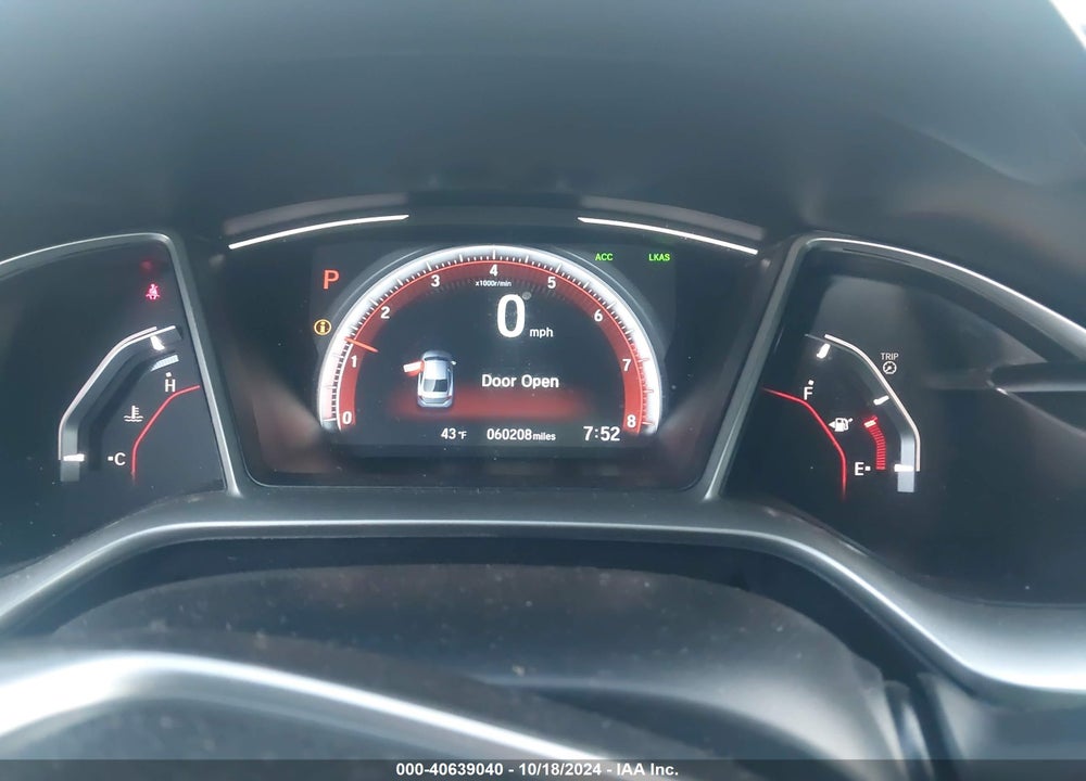 2019 HONDA CIVIC SPORT VIN: 2HGFC2F89KH539856