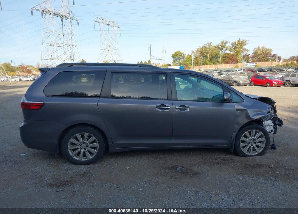 2016 TOYOTA SIENNA XLE 7 PASSENGER VIN: 5TDDK3DC6GS129854