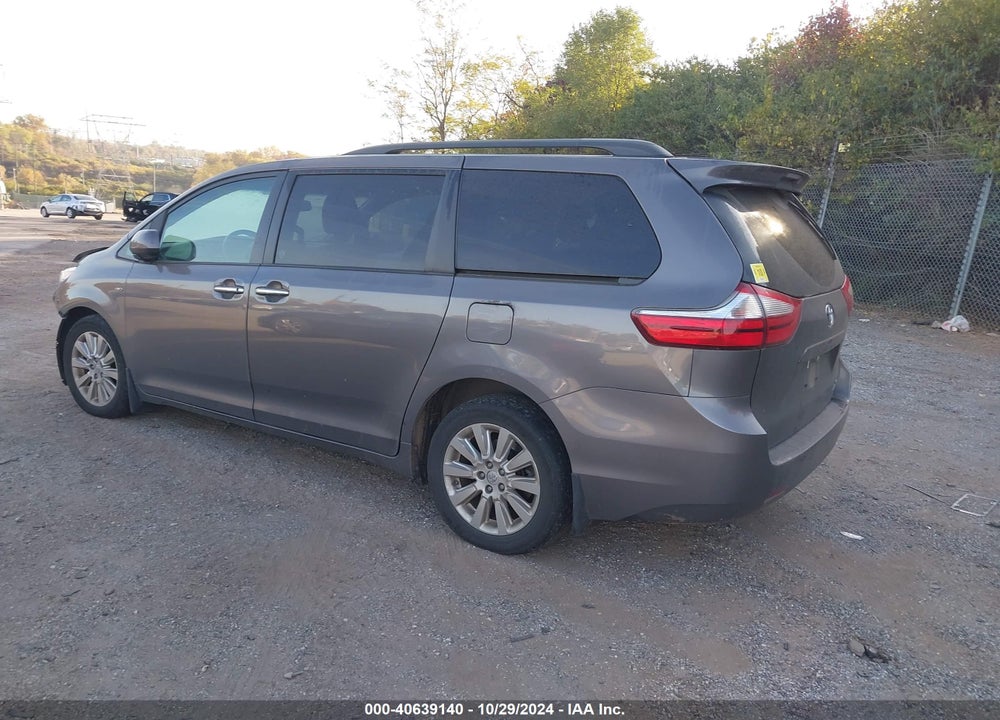 2016 TOYOTA SIENNA XLE 7 PASSENGER VIN: 5TDDK3DC6GS129854