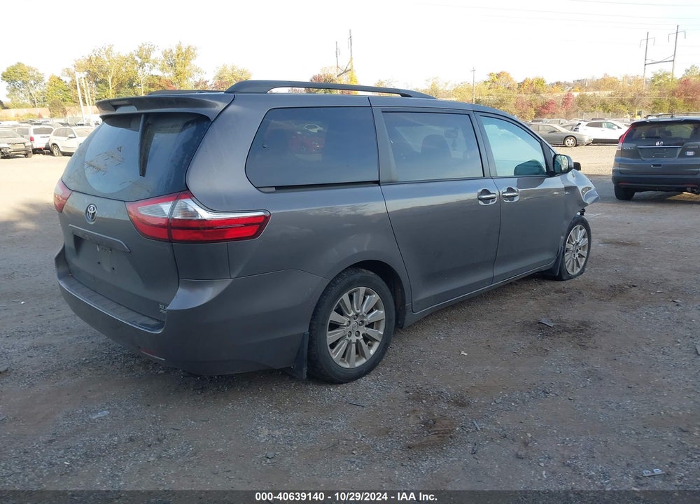 2016 TOYOTA SIENNA XLE 7 PASSENGER VIN: 5TDDK3DC6GS129854