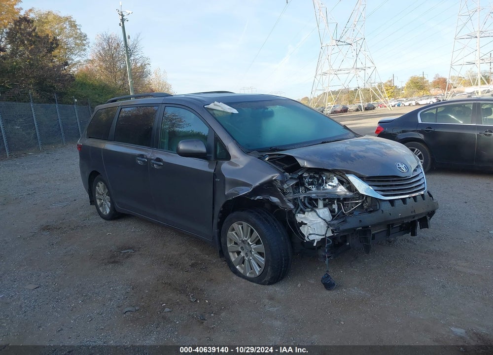 2016 TOYOTA SIENNA XLE 7 PASSENGER VIN: 5TDDK3DC6GS129854