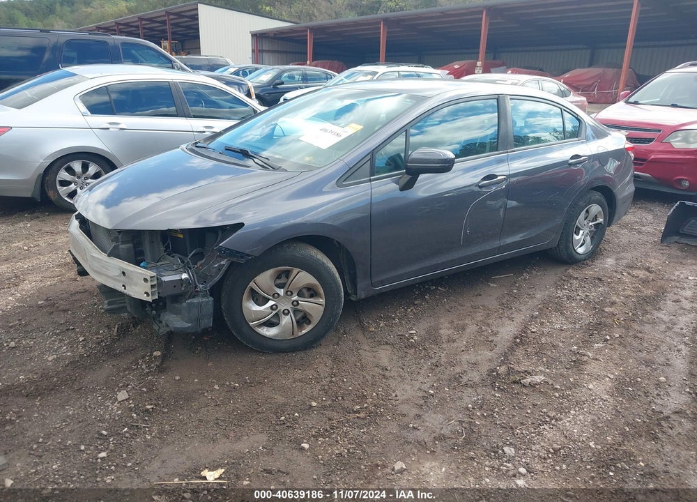 2015 HONDA CIVIC LX VIN: 19XFB2F55FE117141