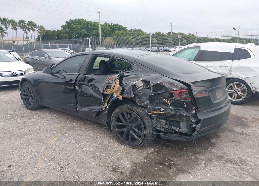 2021 TESLA MODEL S PLAID TRI MOTOR ALL-WHEEL DRIVE VIN: 5YJSA1E64MF441095