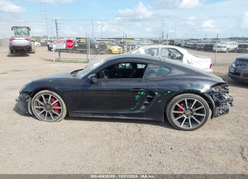 2017 PORSCHE 718 CAYMAN S VIN: WP0AB2A88HS285223