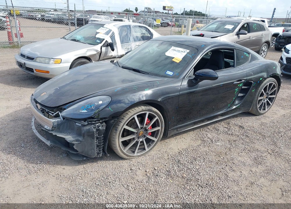 2017 PORSCHE 718 CAYMAN S VIN: WP0AB2A88HS285223