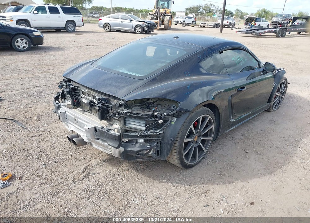 2017 PORSCHE 718 CAYMAN S VIN: WP0AB2A88HS285223