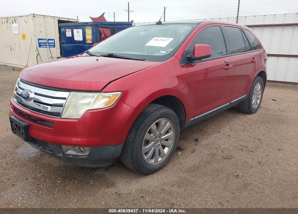 2007 FORD EDGE SEL PLUS VIN: 2FMDK39C27BB47922