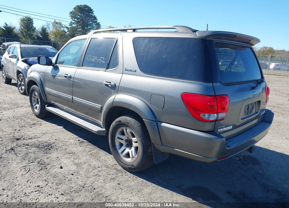 2007 TOYOTA SEQUOIA LIMITED V8 VIN: 5TDBT48A57S282910