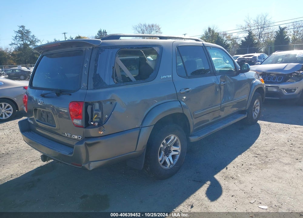 2007 TOYOTA SEQUOIA LIMITED V8 VIN: 5TDBT48A57S282910