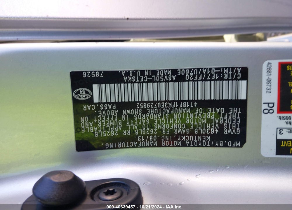 2014 TOYOTA CAMRY SE SPORT VIN: 4T1BF1FK3EU729952