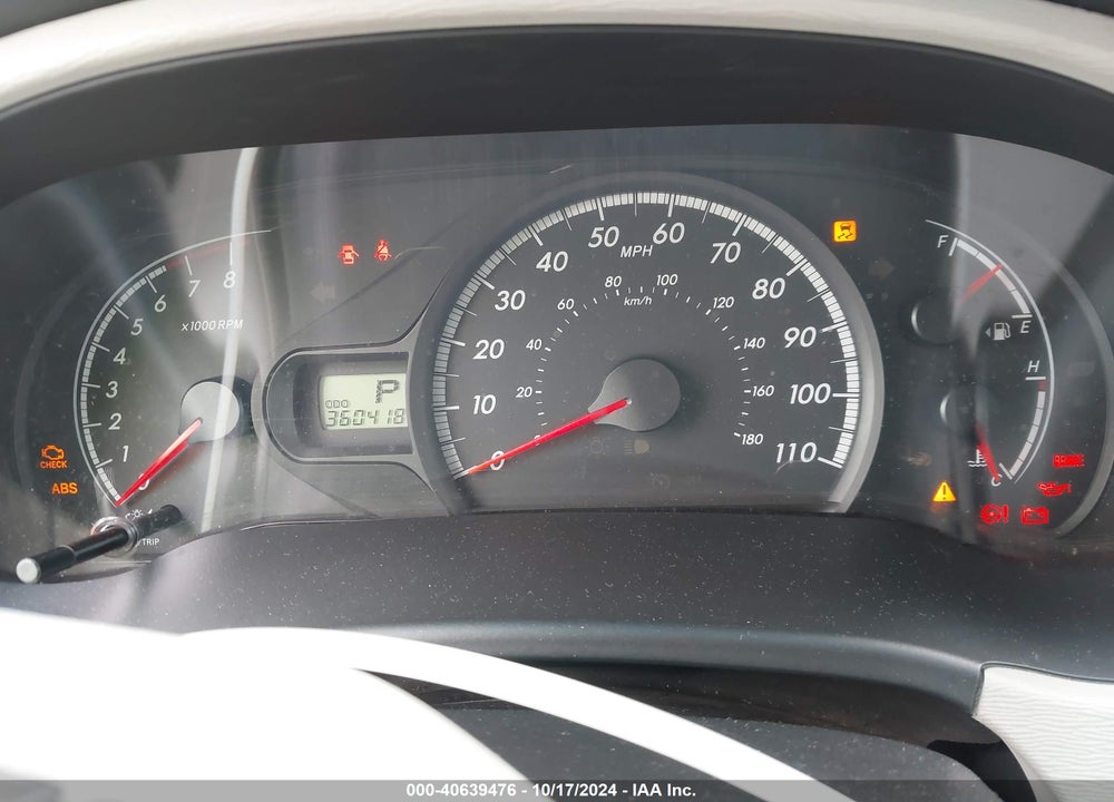 2013 TOYOTA SIENNA LE V6 8 PASSENGER VIN: 5TDKK3DCXDS373980