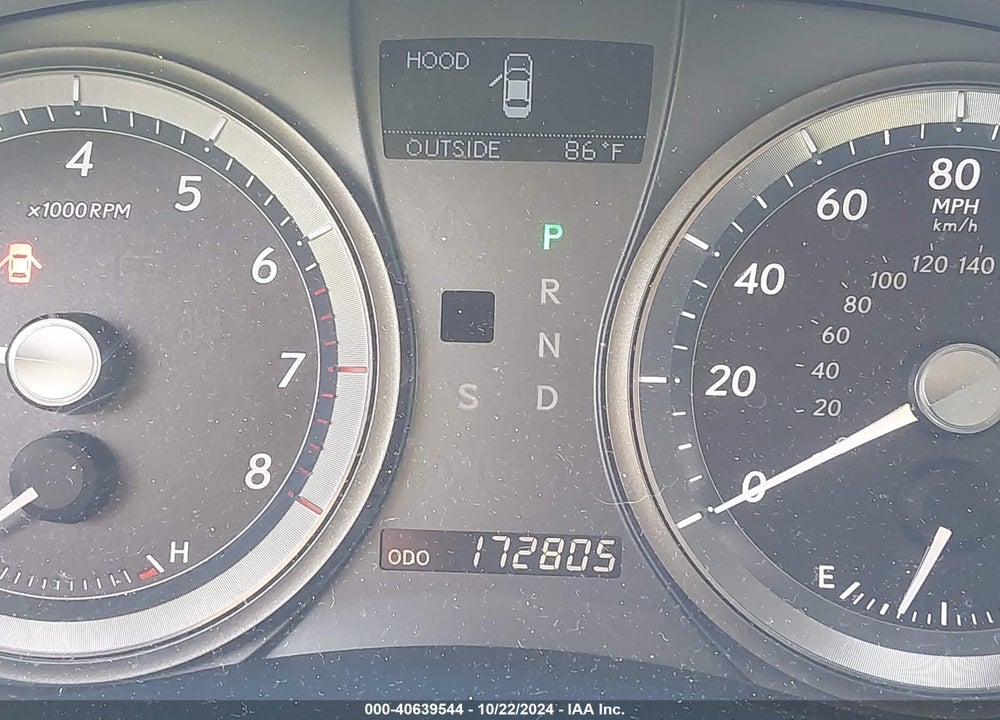 2007 LEXUS ES 350 VIN: JTHBJ46G772002374