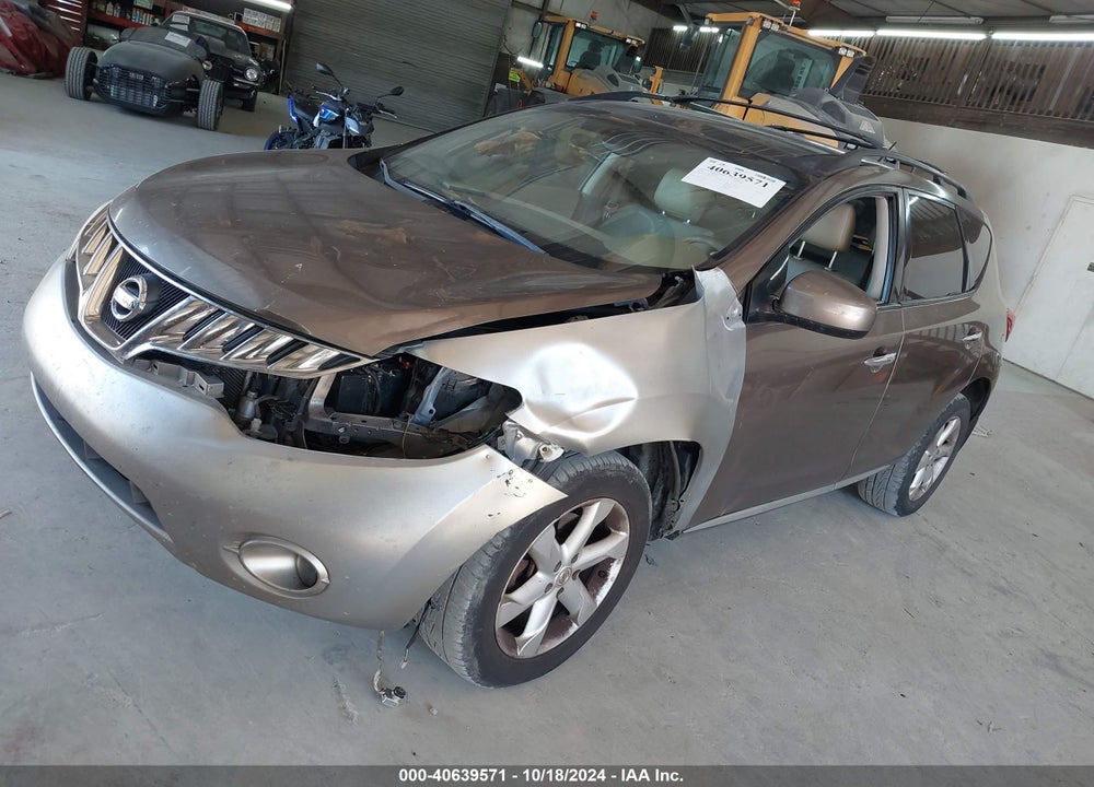 2009 NISSAN MURANO SL VIN: JN8AZ18UX9W014977