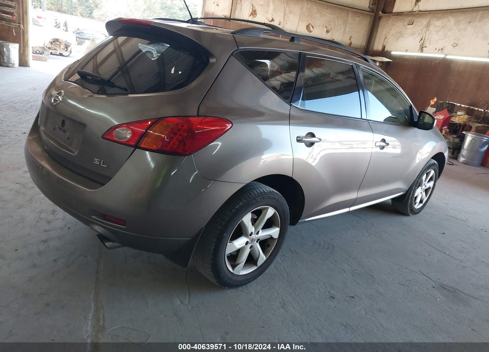 2009 NISSAN MURANO SL VIN: JN8AZ18UX9W014977