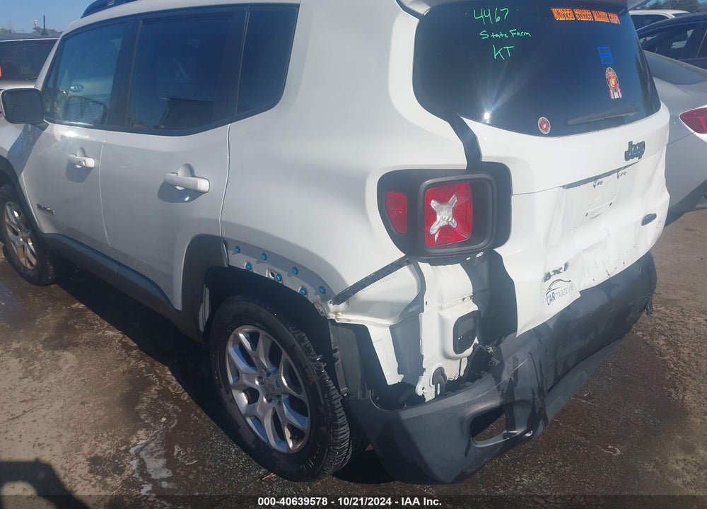 2016 JEEP RENEGADE LATITUDE VIN: ZACCJBBT0GPC50744