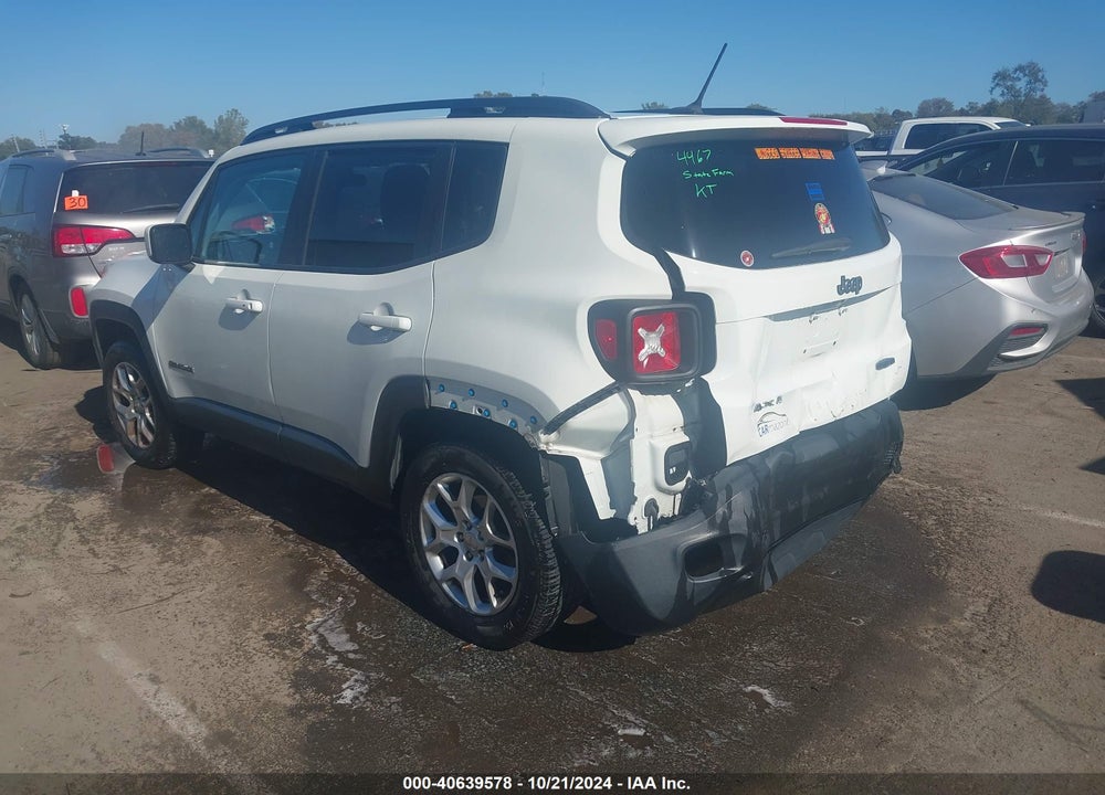 2016 JEEP RENEGADE LATITUDE VIN: ZACCJBBT0GPC50744