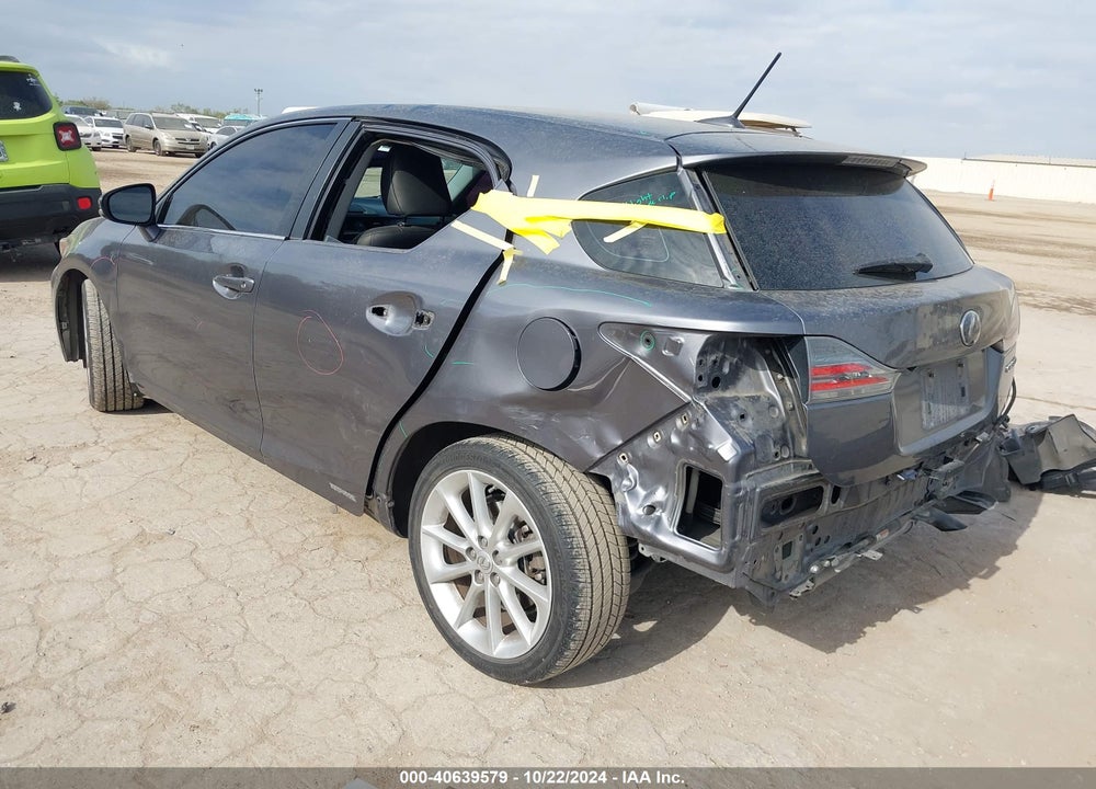 2012 LEXUS CT 200H PREMIUM VIN: JTHKD5BH4C2058987