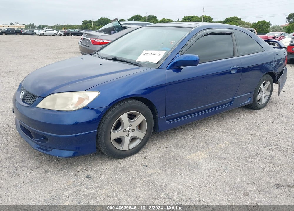 2004 HONDA CIVIC EX VIN: 1HGEM21914L050012