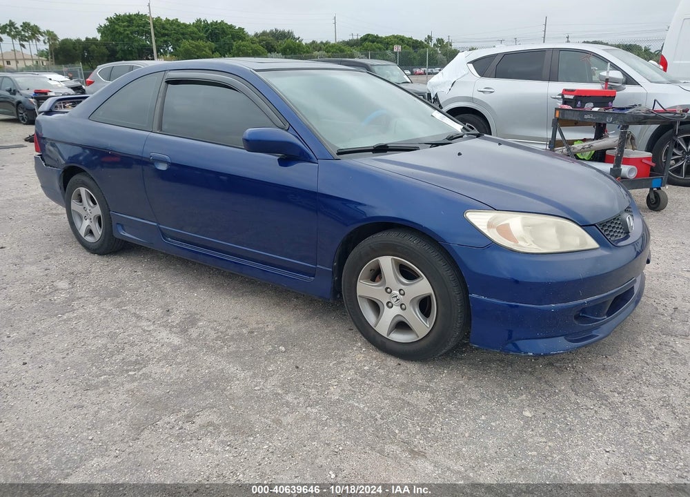 2004 HONDA CIVIC EX VIN: 1HGEM21914L050012