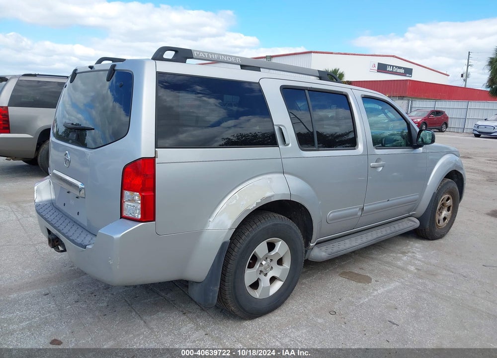 2005 NISSAN PATHFINDER XE VIN: 5N1AR18U65C751693