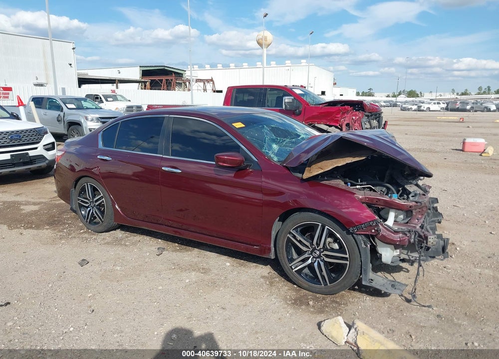 2016 HONDA ACCORD SPORT VIN: 1HGCR2F56GA051428
