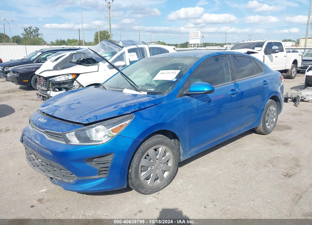2022 KIA RIO S VIN: 3KPA24AD5NE491431