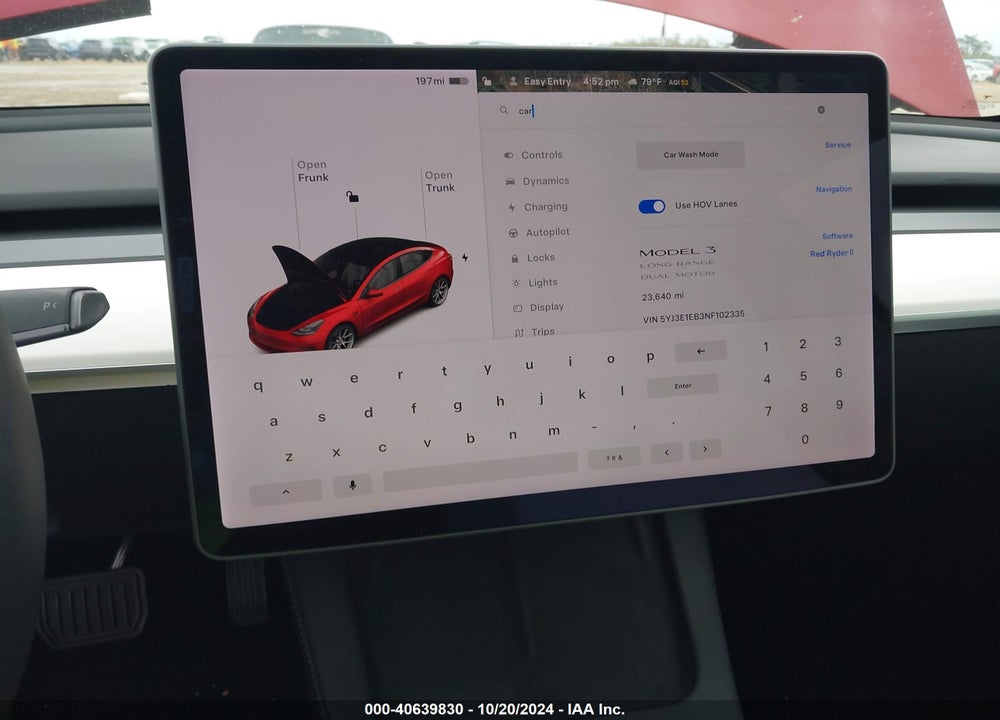2022 TESLA MODEL 3 LONG RANGE DUAL MOTOR ALL-WHEEL DRIVE VIN: 5YJ3E1EB3NF102335