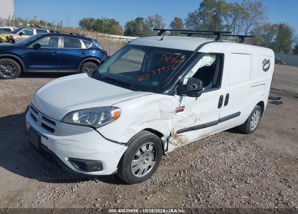 2017 RAM PROMASTER CITY TRADESMAN SLT VIN: ZFBERFBBXH6H16299