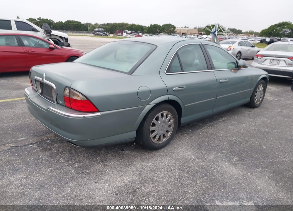 2003 LINCOLN LS V6 VIN: 1LNHM86S63Y706213
