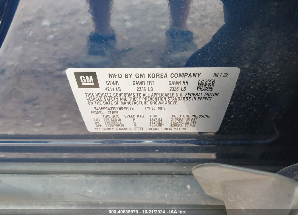2023 BUICK ENCORE GX PREFERRED FWD VIN: KL4MMBS26PB049079
