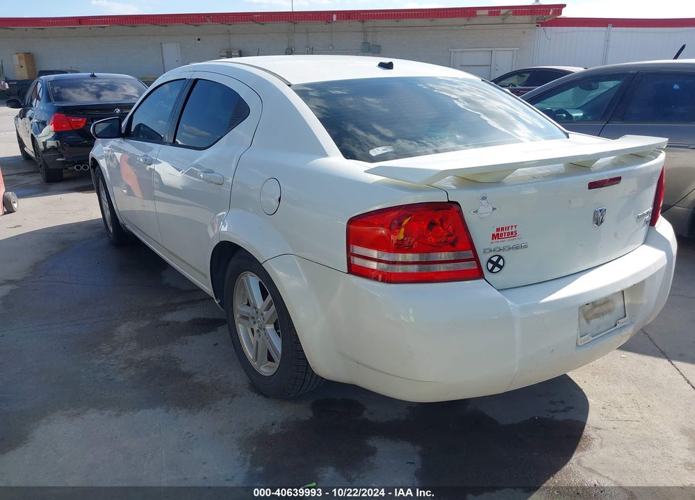 2010 DODGE AVENGER R/T VIN: 1B3CC5FBXAN129475