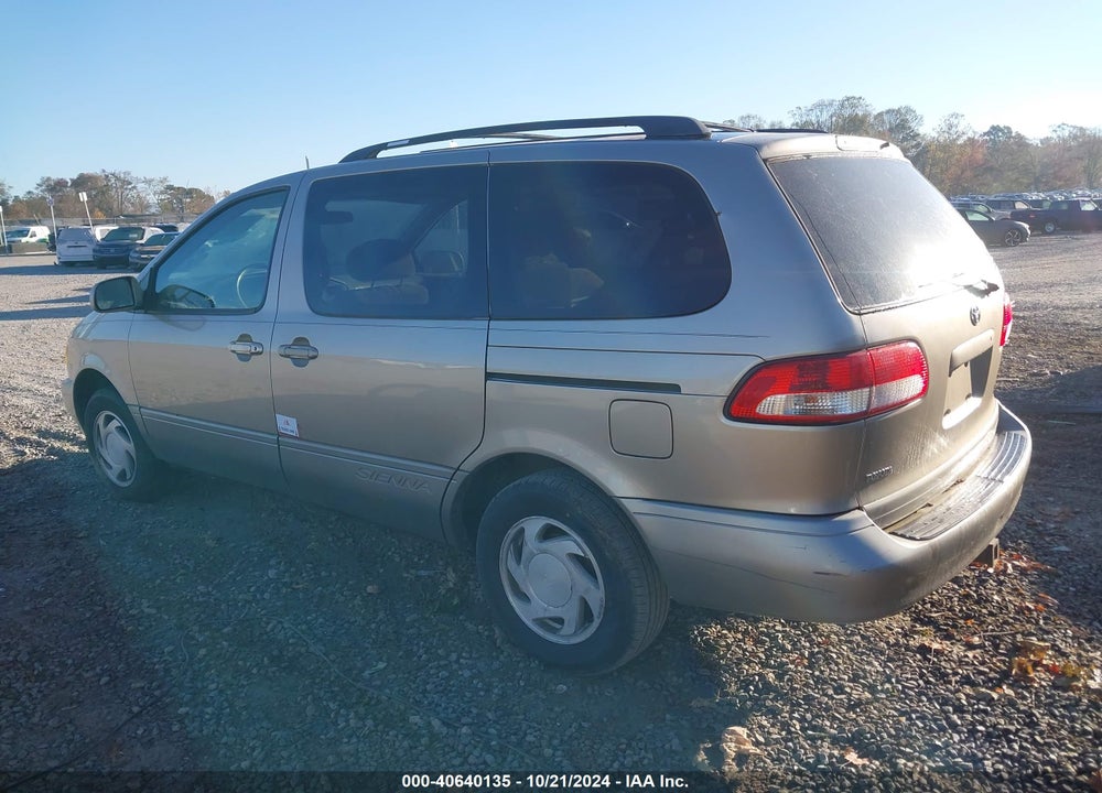 2002 TOYOTA SIENNA LE VIN: 4T3ZF13C02U414749