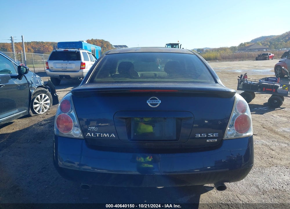 2005 NISSAN ALTIMA 3.5 SE VIN: 1N4BL11D85C116422