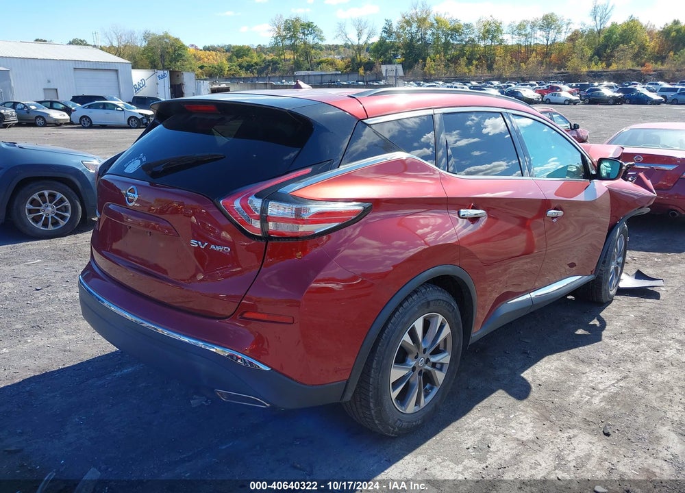 2016 NISSAN MURANO PLATINUM/S/SL/SV VIN: 5N1AZ2MH4GN109608