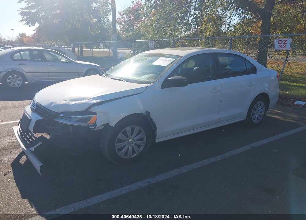 2013 VOLKSWAGEN JETTA 2.0L S VIN: 3VW2K7AJXDM413031