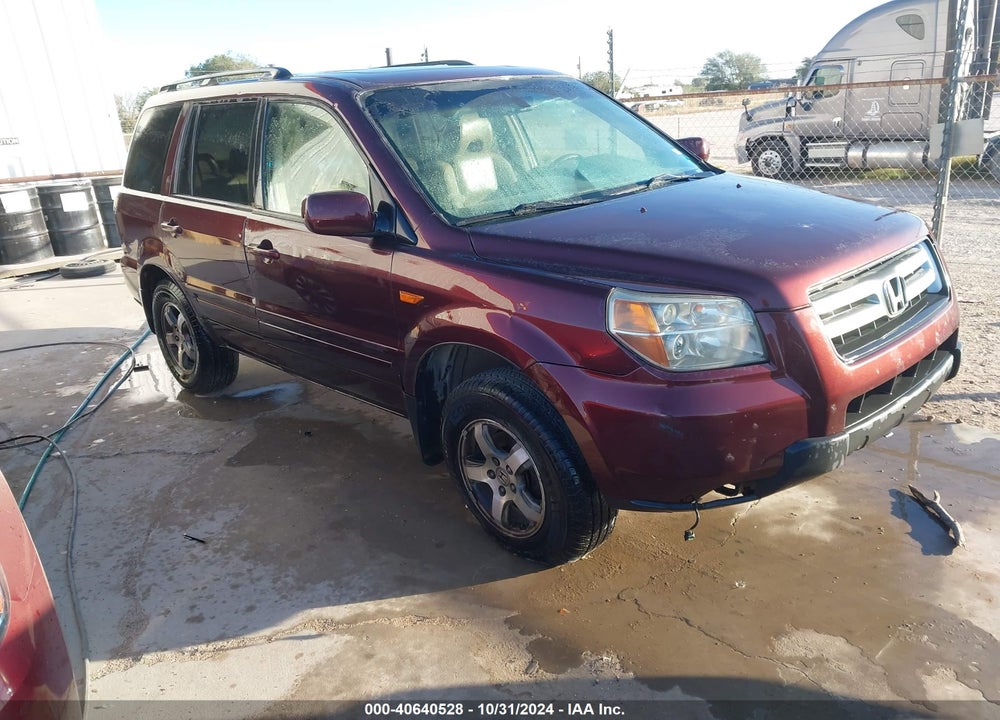 2007 HONDA PILOT EX-L VIN: 5FNYF28667B010629