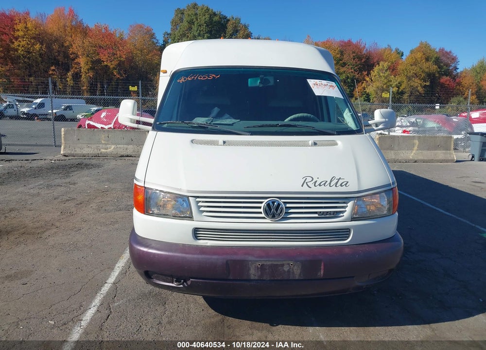 1999 VOLKSWAGEN EUROVAN MV VIN: WV3AH2704XH091975