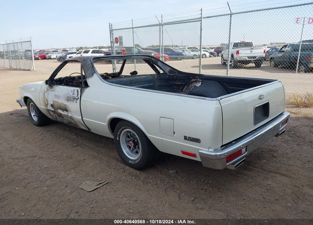 1982 CHEVROLET EL CAMINO VIN: 1GCCW80K0CR119095