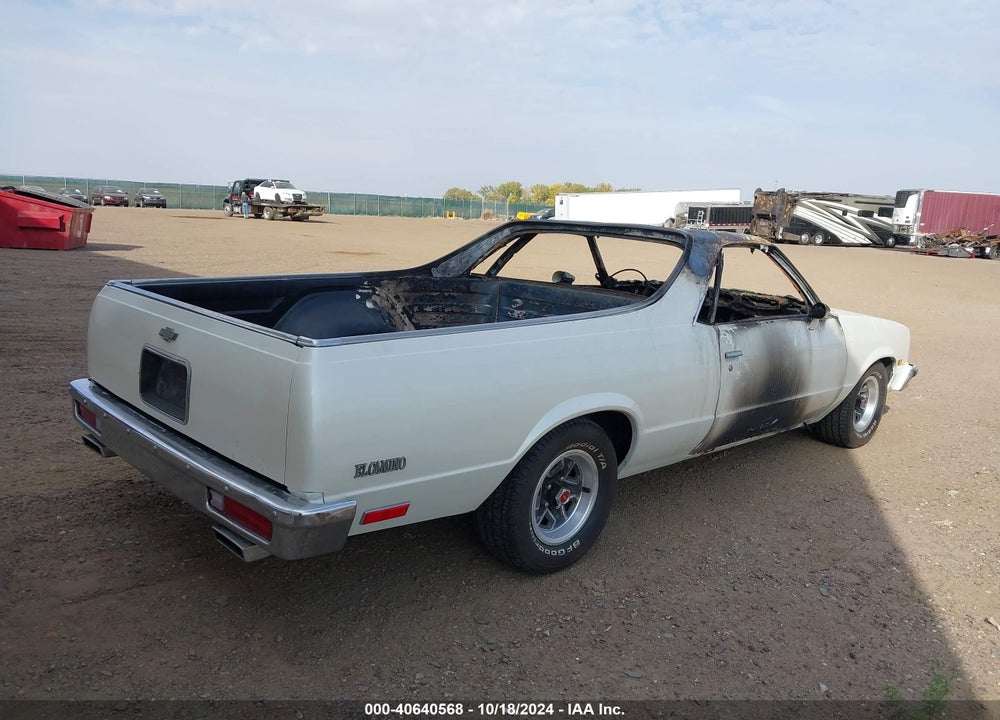 1982 CHEVROLET EL CAMINO VIN: 1GCCW80K0CR119095
