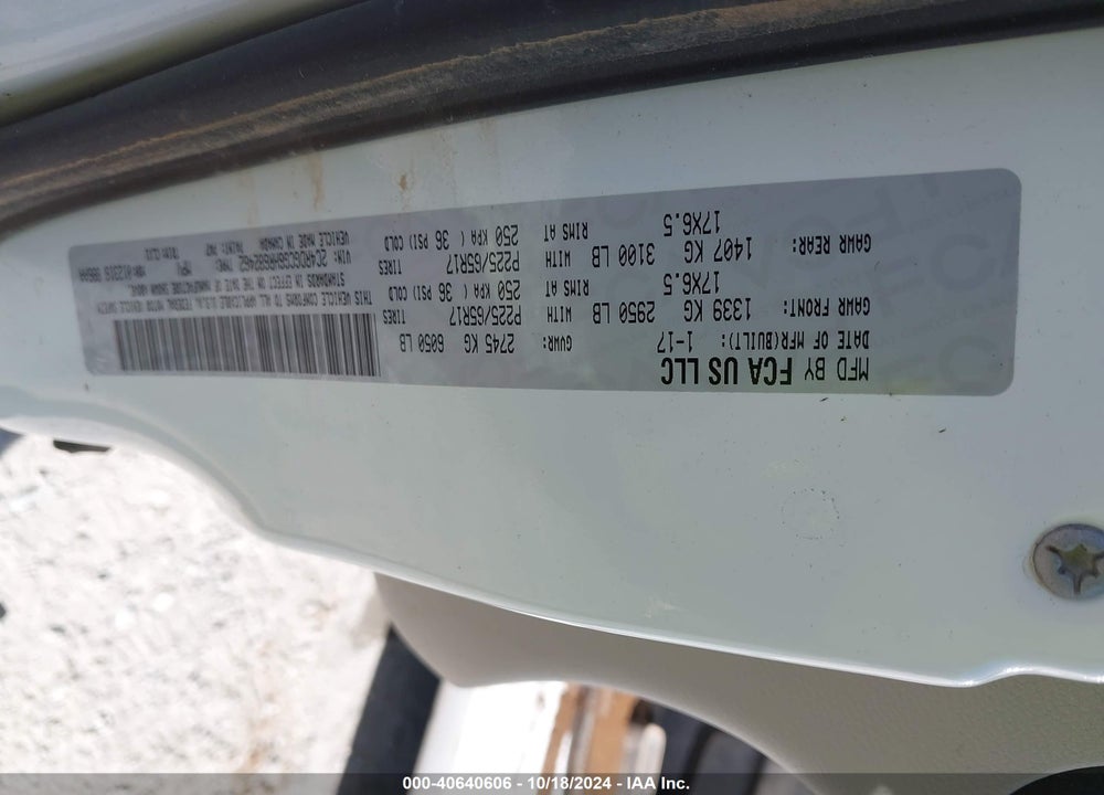 2017 DODGE GRAND CARAVAN SXT VIN: 2C4RDGCG6HR682462