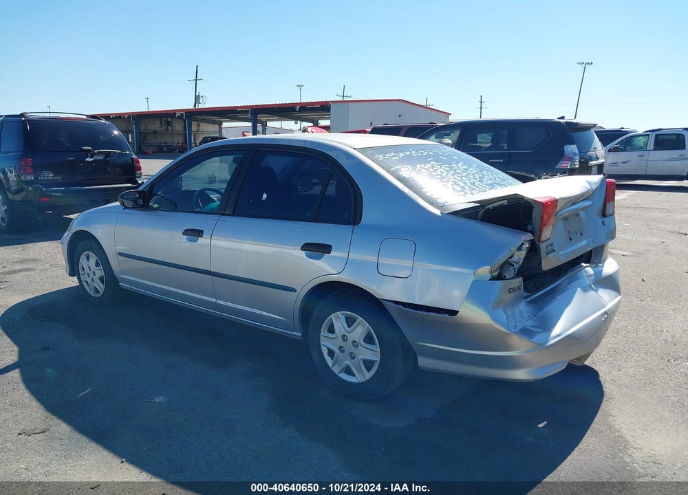 2005 HONDA CIVIC SDN VP VIN: 2HGES16385H581856