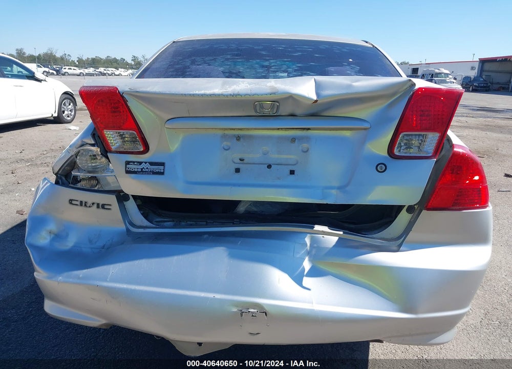 2005 HONDA CIVIC SDN VP VIN: 2HGES16385H581856