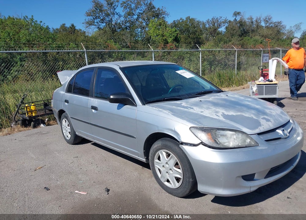 2005 HONDA CIVIC SDN VP VIN: 2HGES16385H581856