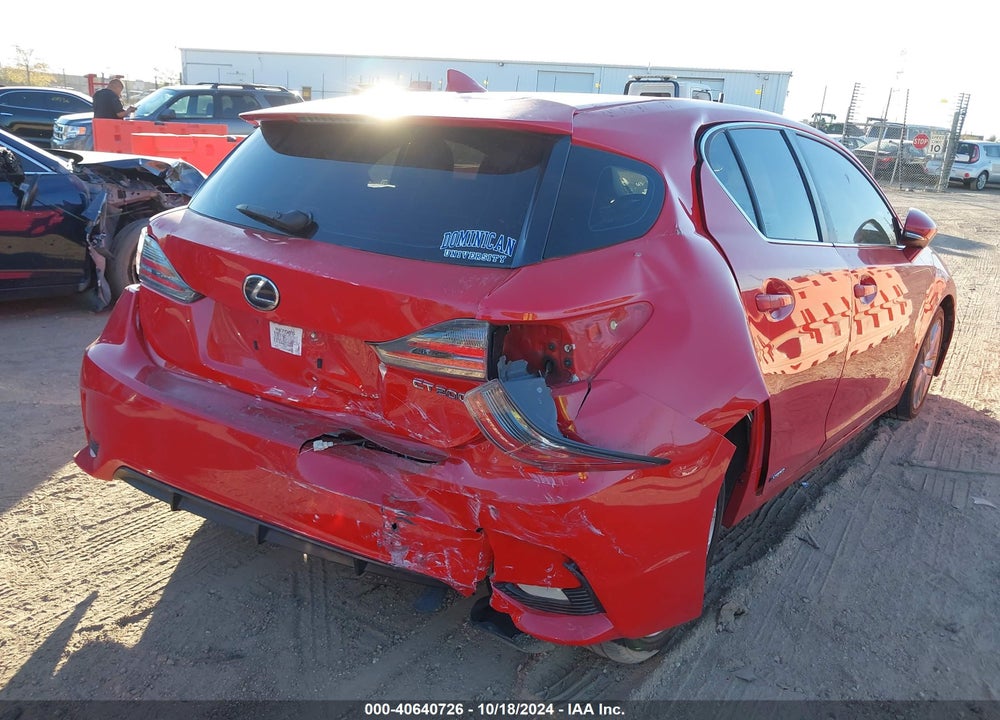 2015 LEXUS CT 200H VIN: JTHKD5BH8F2228059
