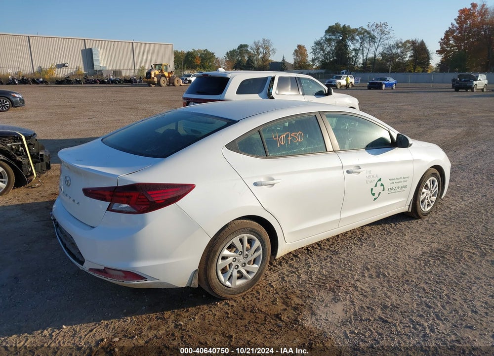2019 HYUNDAI ELANTRA SE VIN: 5NPD74LF4KH490114