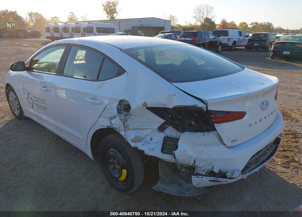 2019 HYUNDAI ELANTRA SE VIN: 5NPD74LF4KH490114