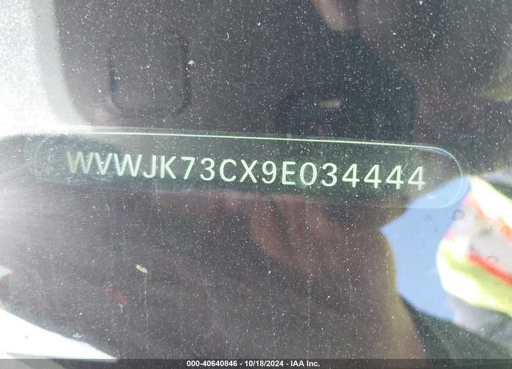 2009 VOLKSWAGEN PASSAT KOMFORT VIN: WVWJK73CX9E034444