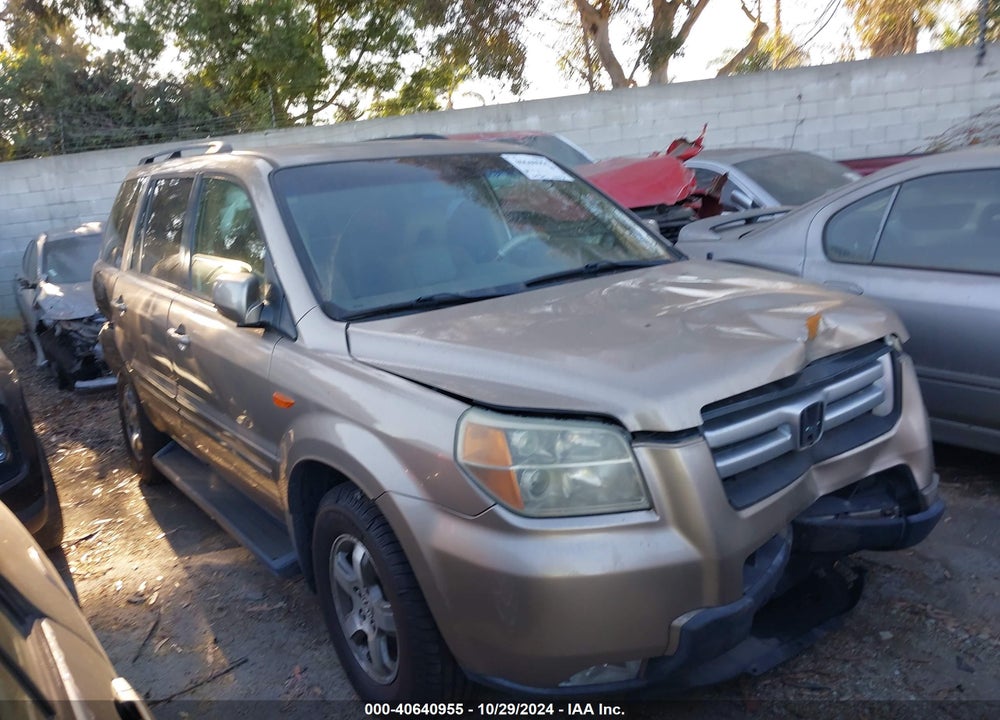 2006 HONDA PILOT EX-L VIN: 5FNYF28756B017191