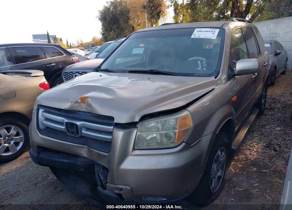 2006 HONDA PILOT EX-L VIN: 5FNYF28756B017191